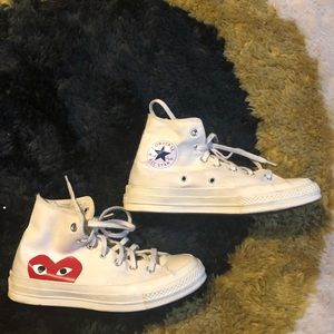 *brand new* comme des garcon x converse! Sz 8